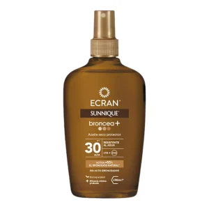 Aceite Solar Ecran Sunnique Broncea + Aceite Spray F30 X 200Ml
