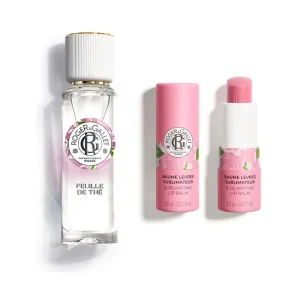 Roger & Gallet Rose Balsamo Labial + Feuille De Thé Agua Perfumada Bienestar